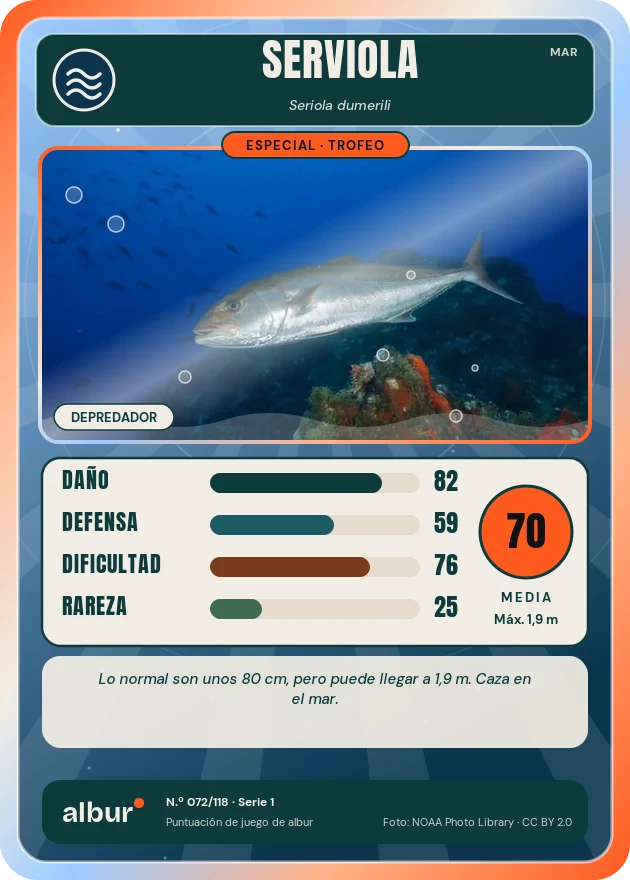 Carta de albur: Serviola