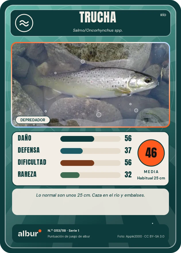Carta de albur: Trucha