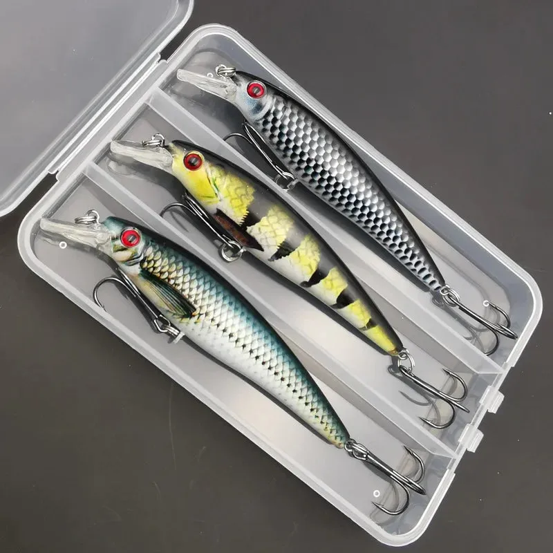 Minnows hundidos 11 cm 13 g, pack de 3 con caja – foto 1